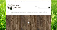Desktop Screenshot of duckcreeksportinggoods.com