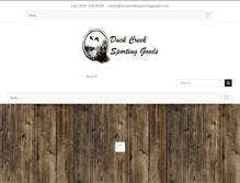 Tablet Screenshot of duckcreeksportinggoods.com